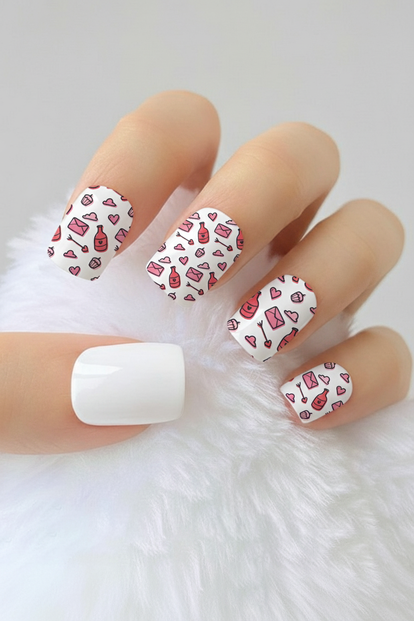 Uñas Amor 129 - uñas de gel