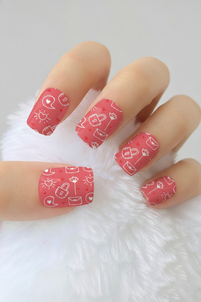 Uñas Amor 1 - uñas de gel