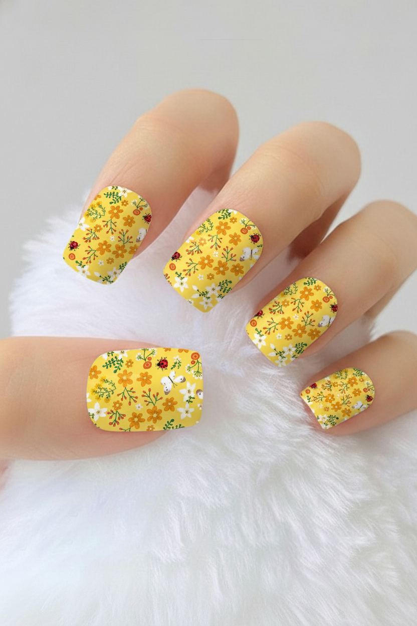 Uñas Flores 12 - uñas de gel