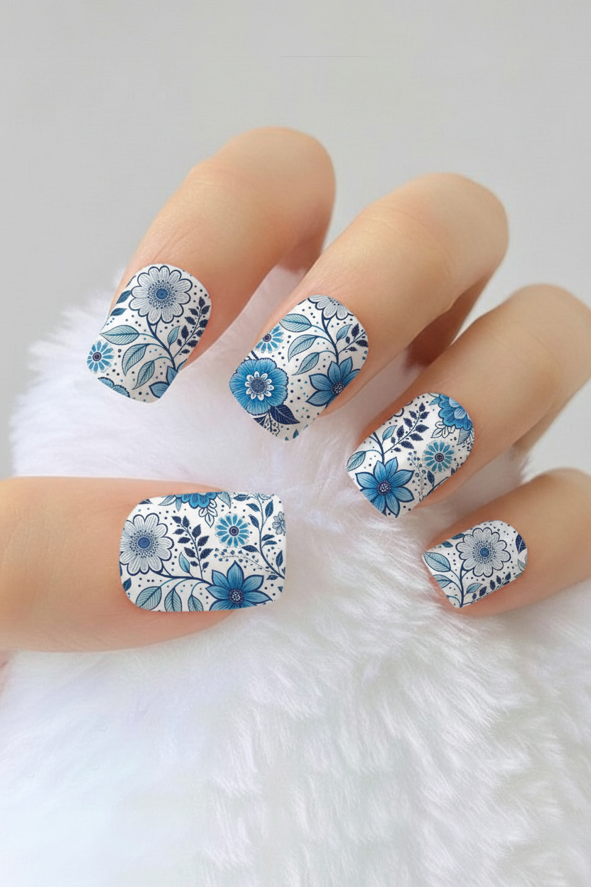 Uñas Flores 24 - uñas de gel