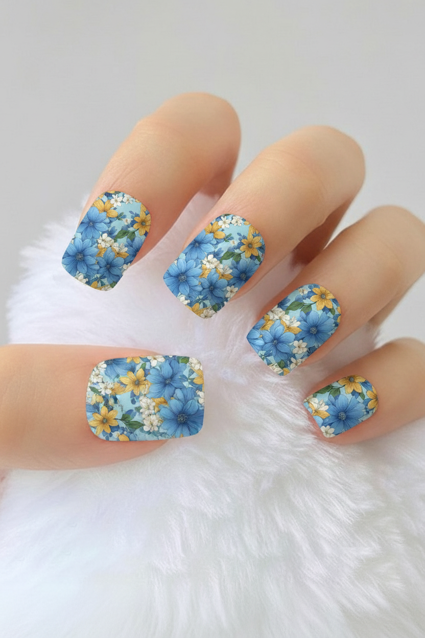 Uñas Flores 32 - uñas de gel