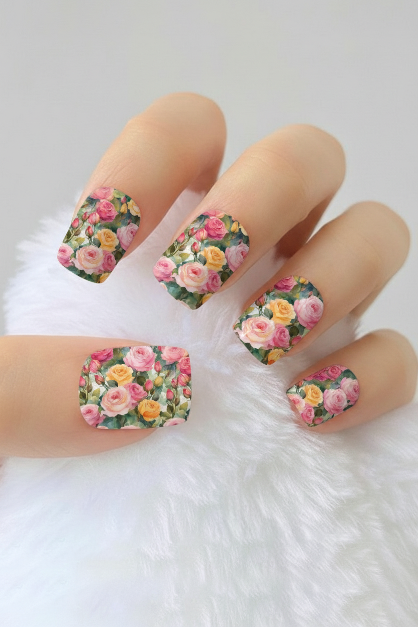 Uñas Flores 35 - uñas de gel