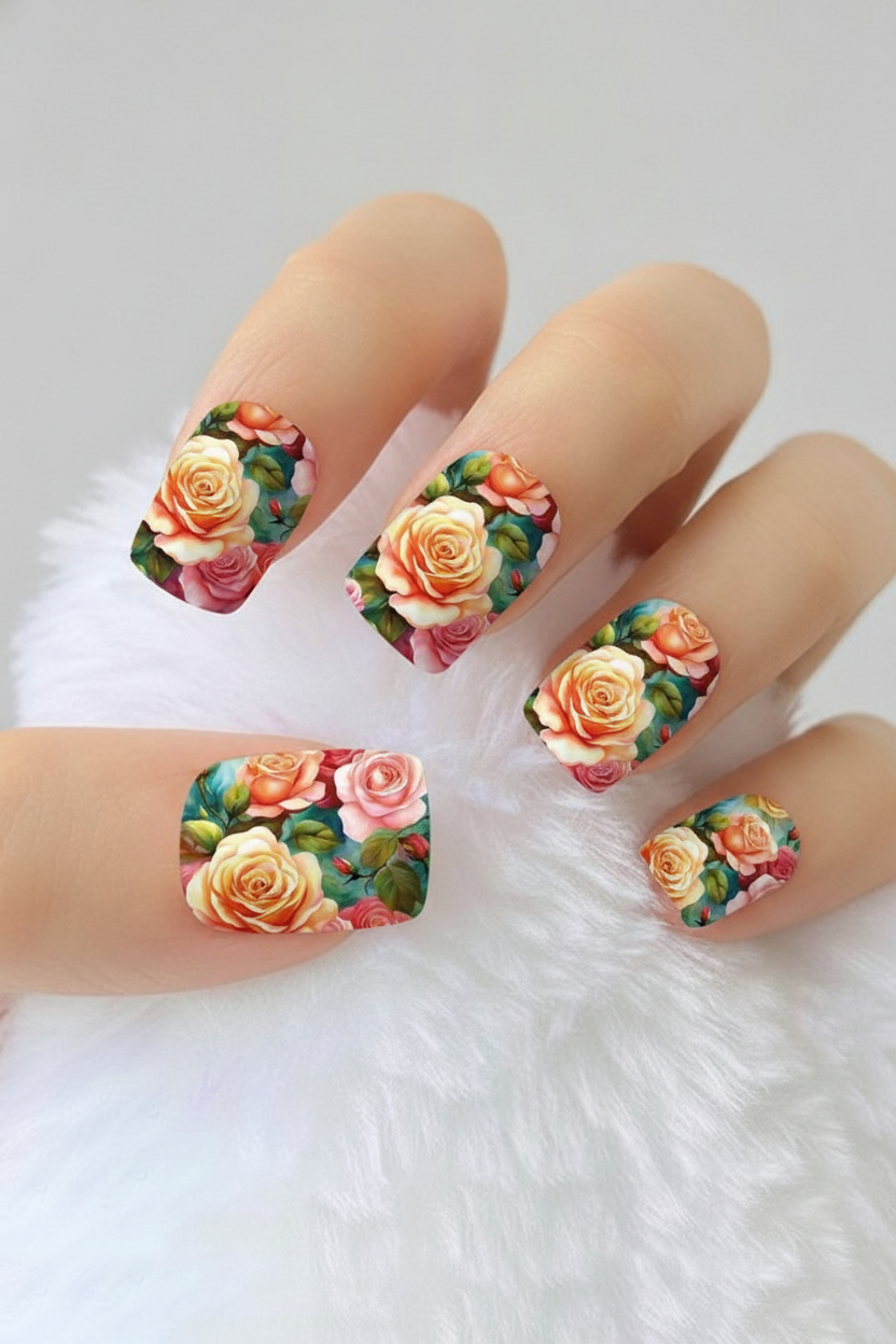 Uñas Flores 37 - uñas de gel