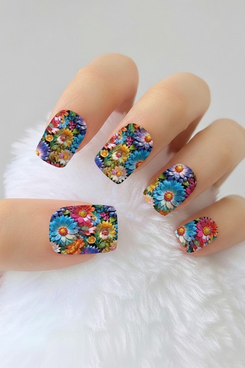 Uñas Flores 38 - uñas de gel