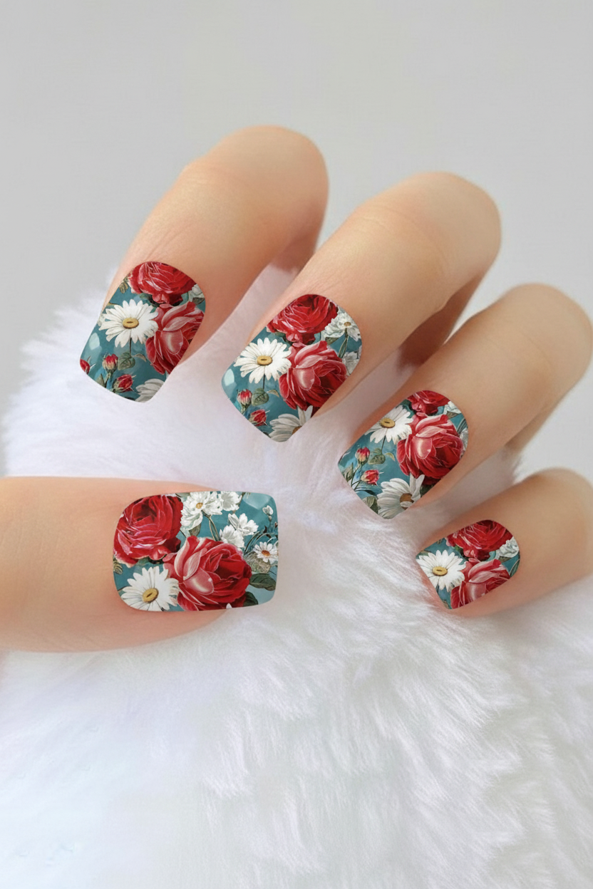Uñas Flores 39 - uñas de gel