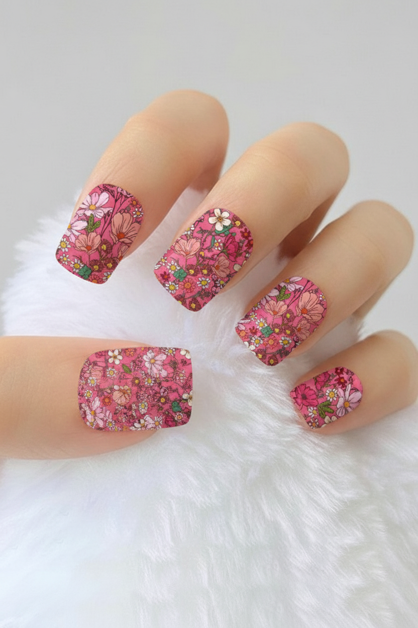 Uñas Flores 41 - uñas de gel