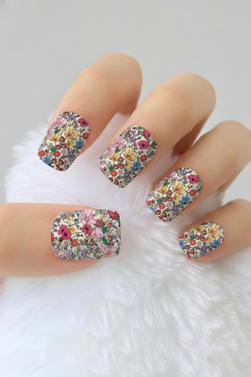 Uñas Flores 43 - uñas de gel