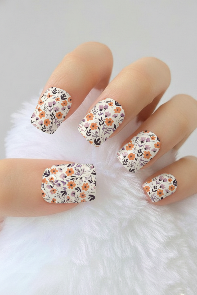 Uñas Flores 44 - uñas de gel