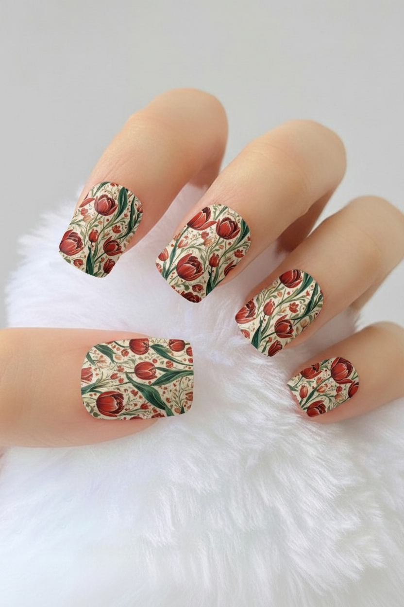 Uñas Flores 48 - uñas de gel