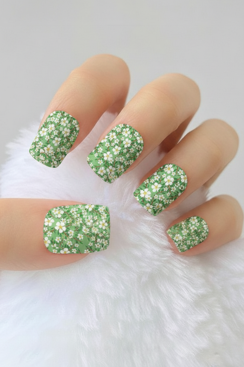 Uñas Flores 4 - uñas de gel