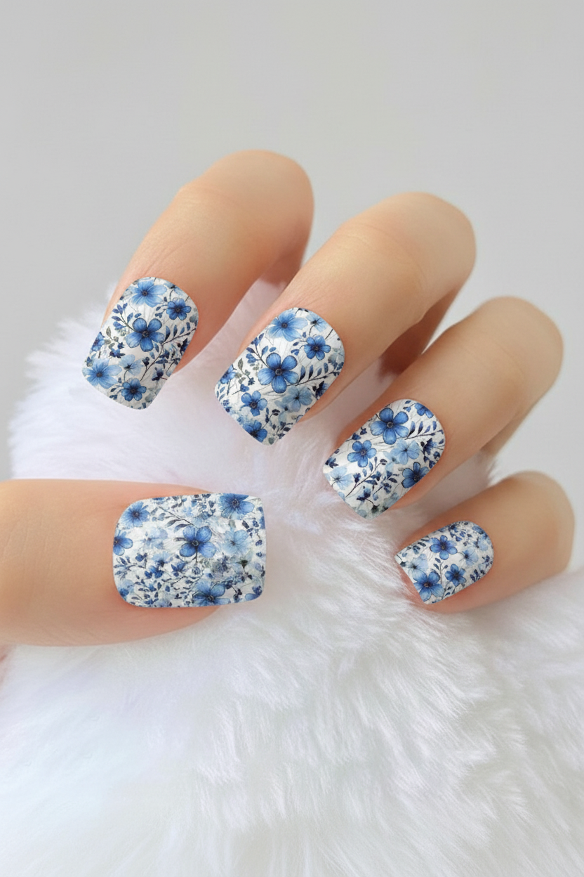 Uñas Flores 55 - uñas de gel