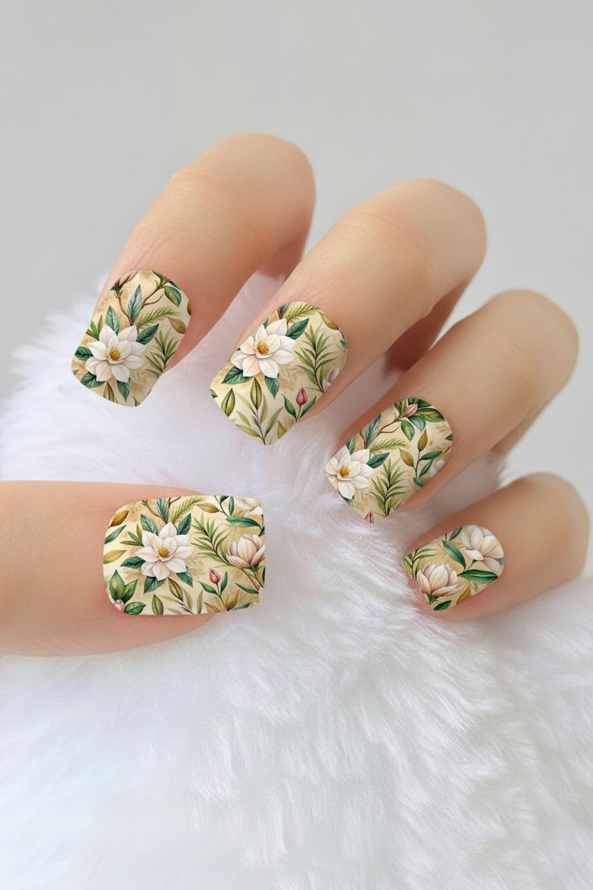 Uñas Flores 57 - uñas de gel