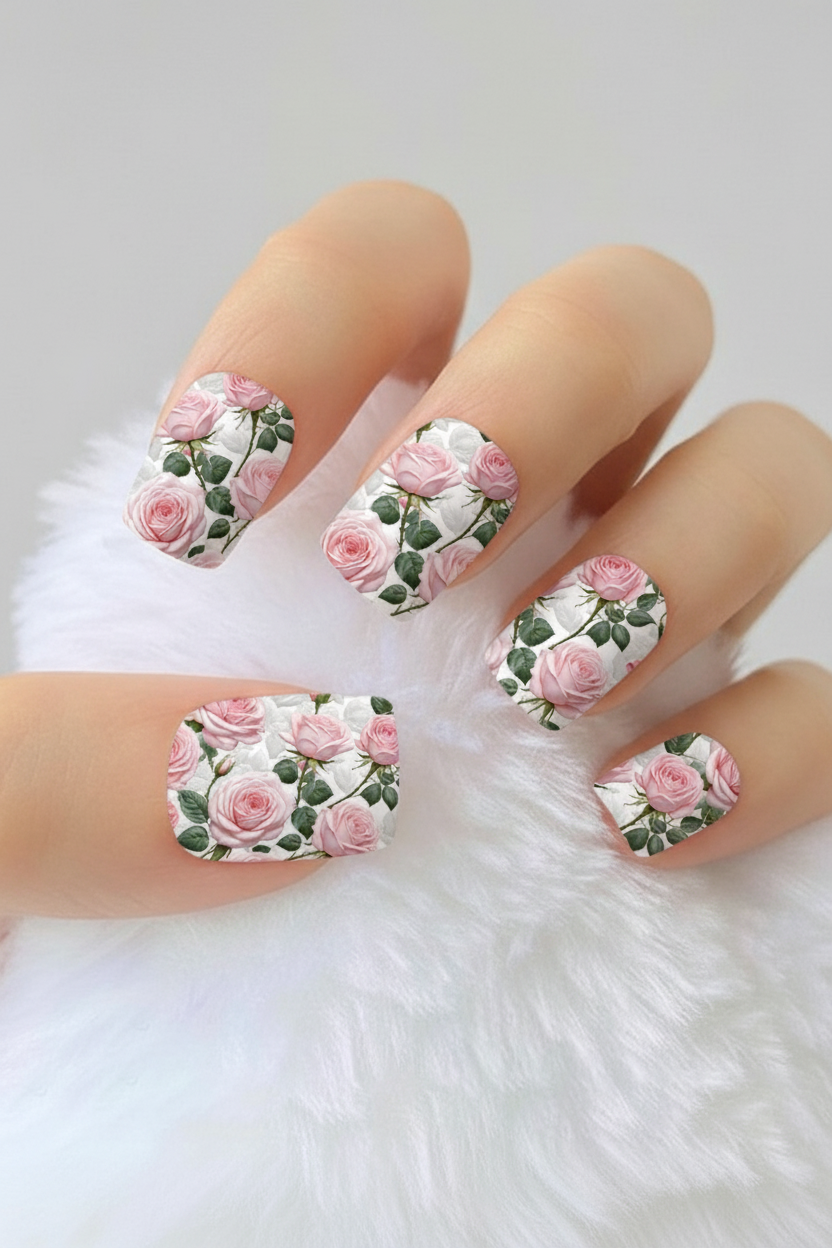 Uñas Flores 75 - uñas de gel