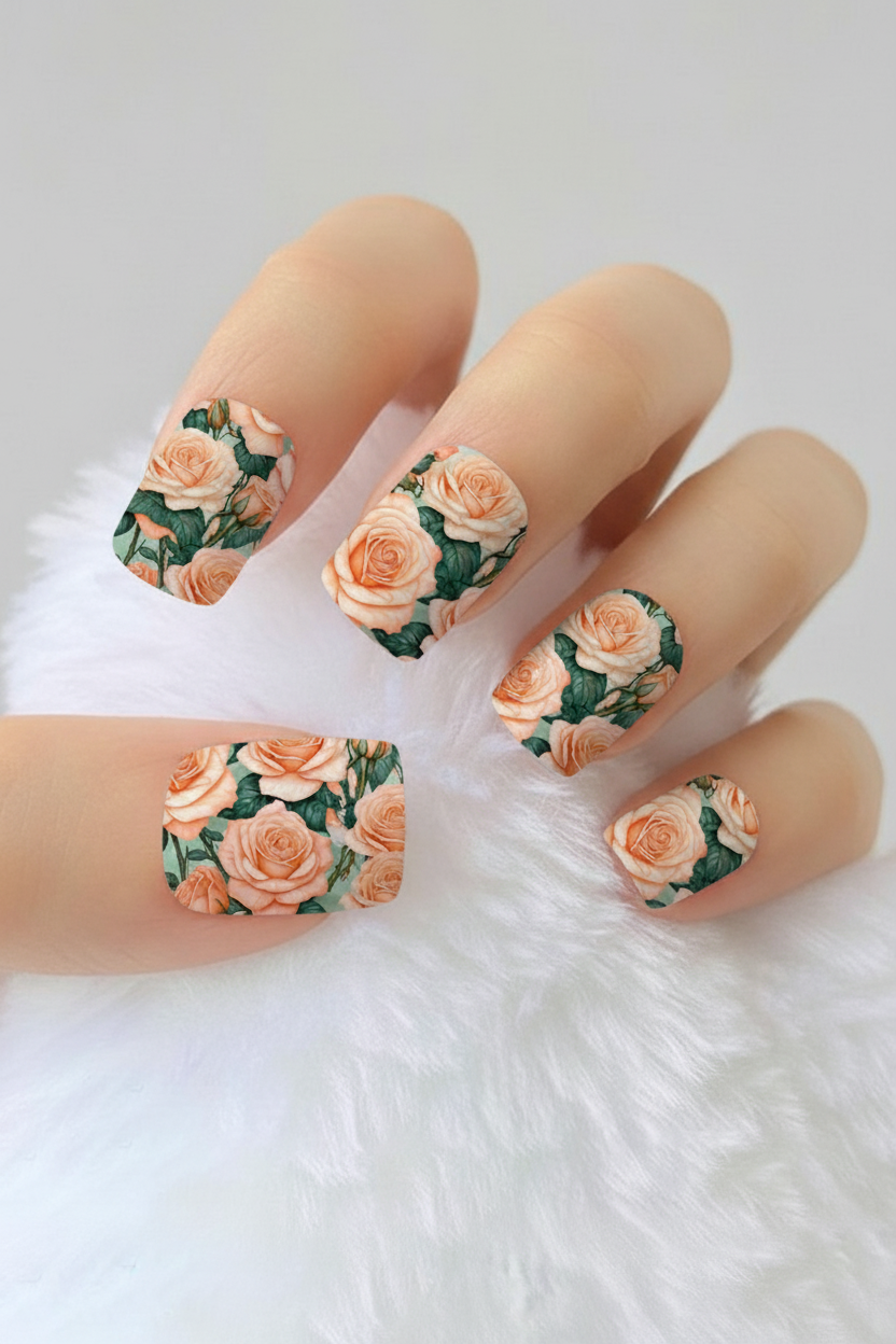 Uñas Flores 76 - uñas de gel