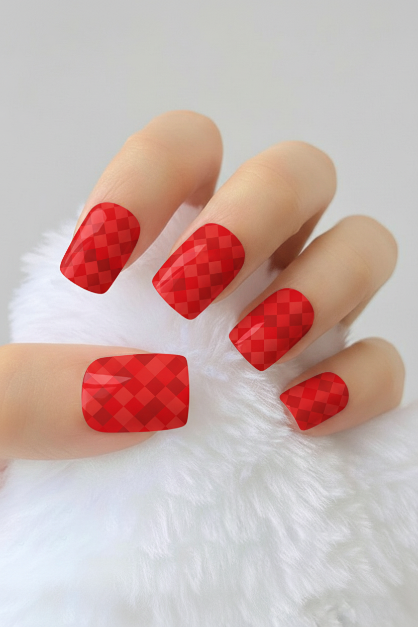 Uñas navideñas 11 - uñas de gel