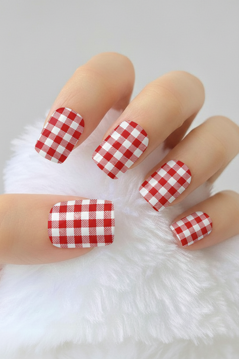 Uñas navideñas 13 - uñas de gel