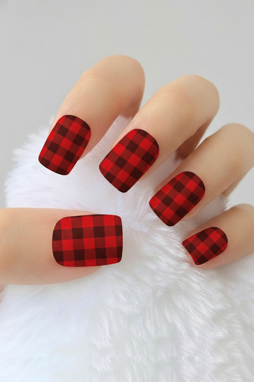 Uñas navideñas 17 - uñas de gel