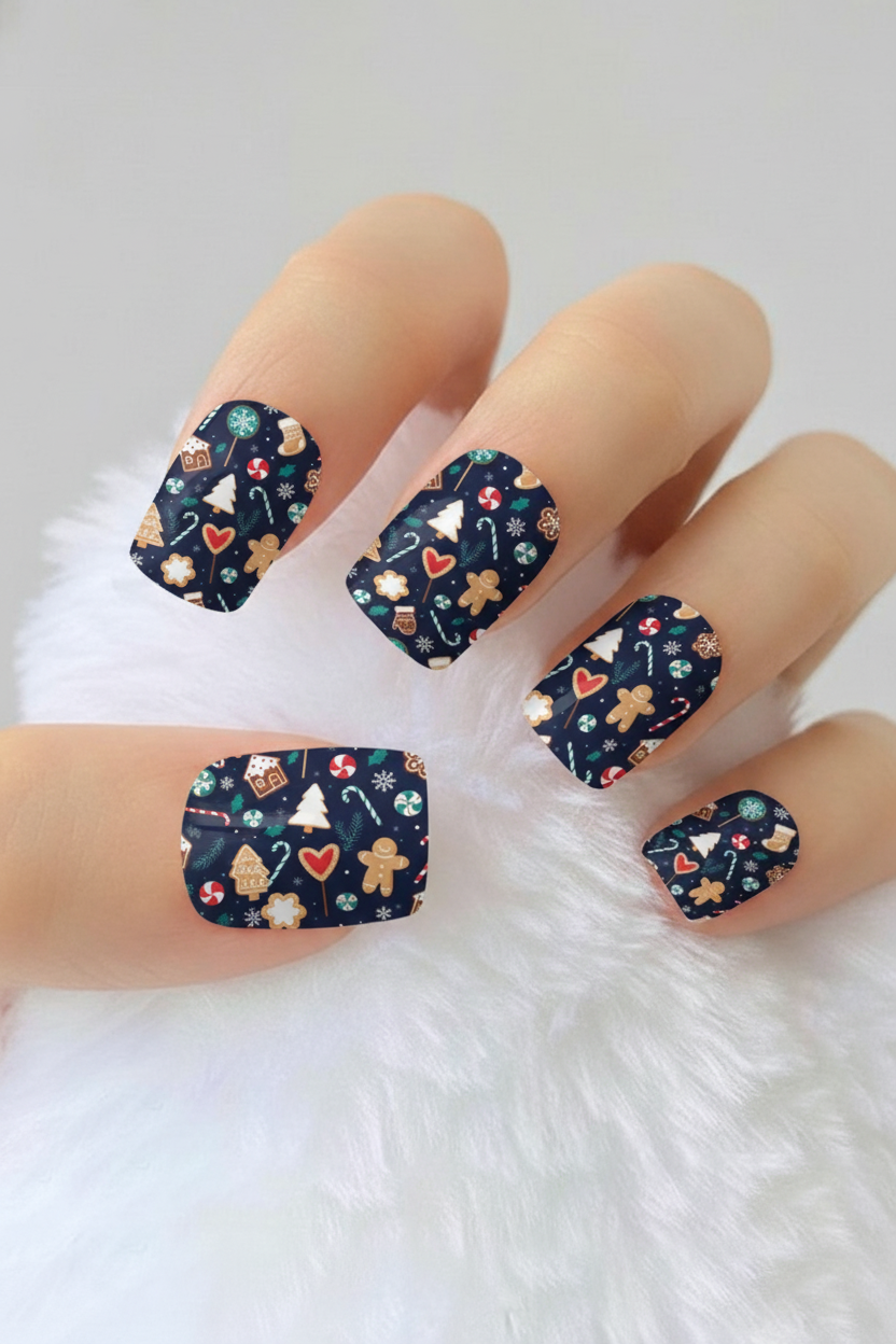 Uñas navideñas 19 - uñas de gel