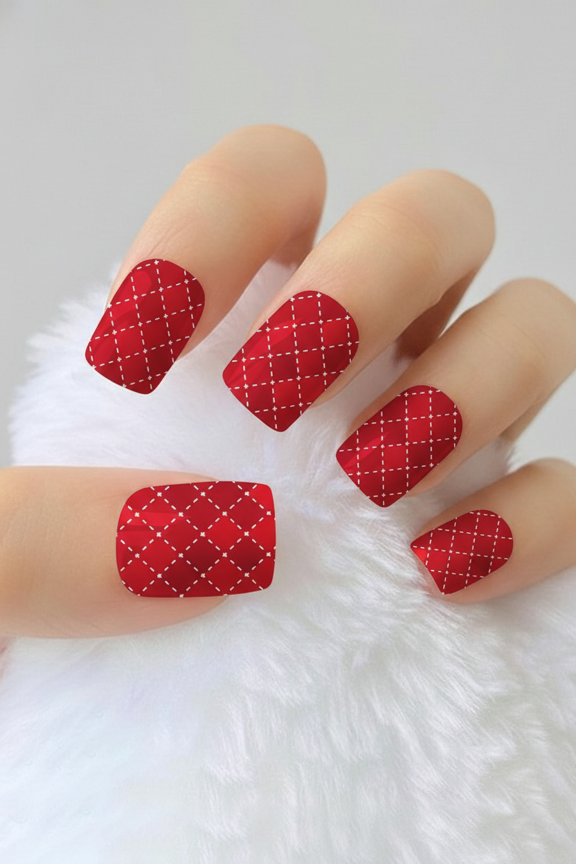 Uñas navideñas 28 - uñas de gel