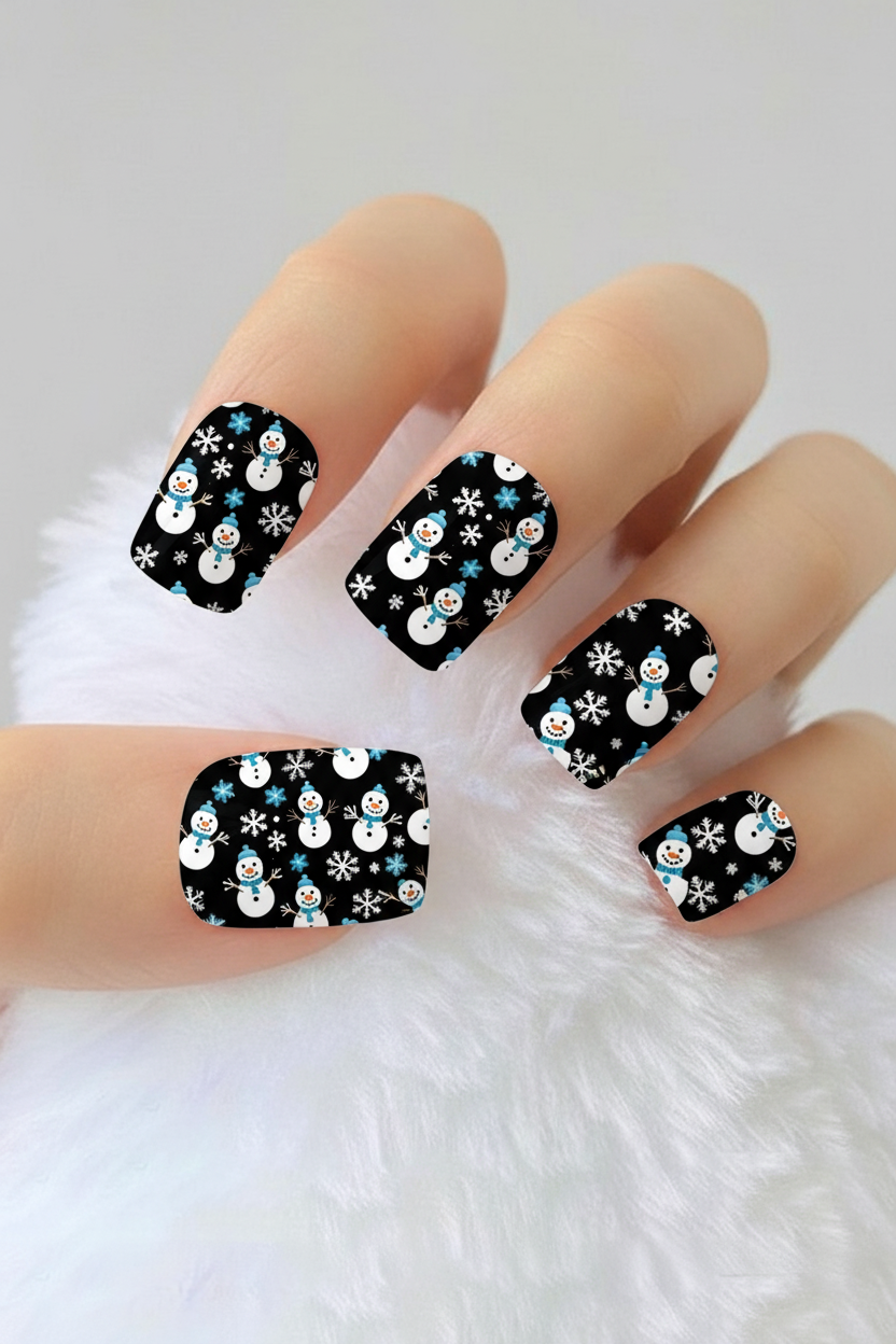 Uñas navideñas 33 - uñas de gel