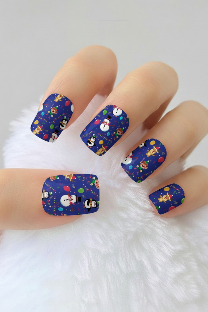 Uñas navideñas 34 - uñas de gel