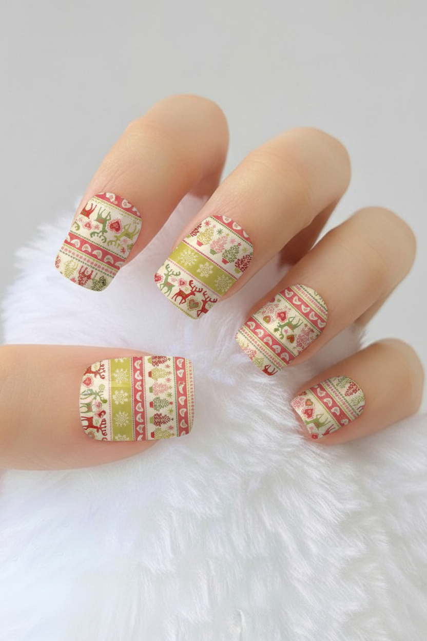 Uñas navideñas 41 - uñas de gel