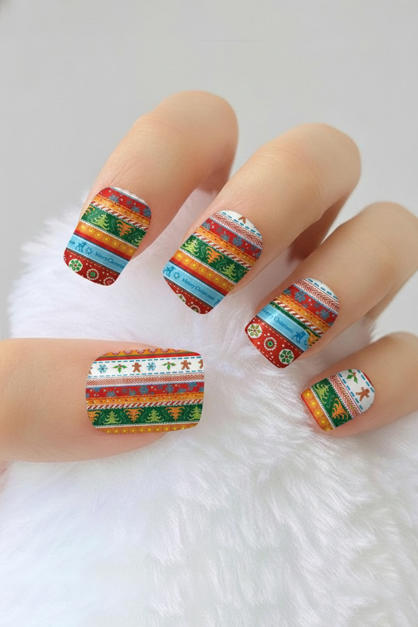 Uñas navideñas 42 - uñas de gel