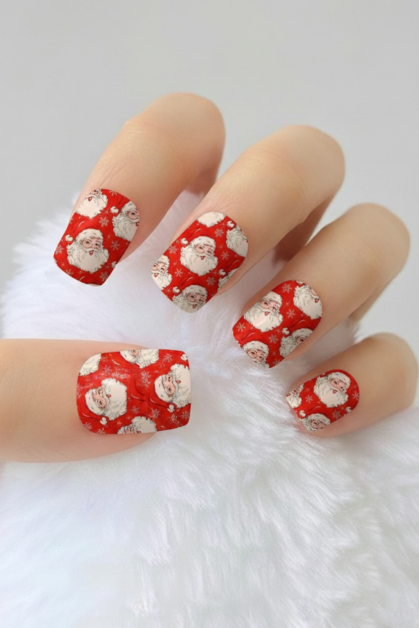 Uñas navideñas 49 - uñas de gel
