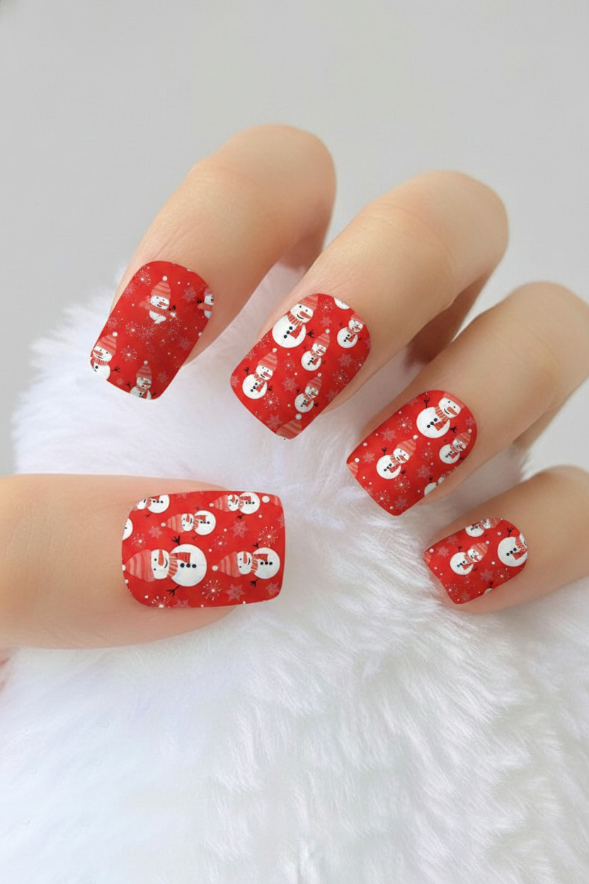 Uñas navideñas 51 - uñas de gel