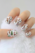 Uñas navideñas 54 - uñas de gel
