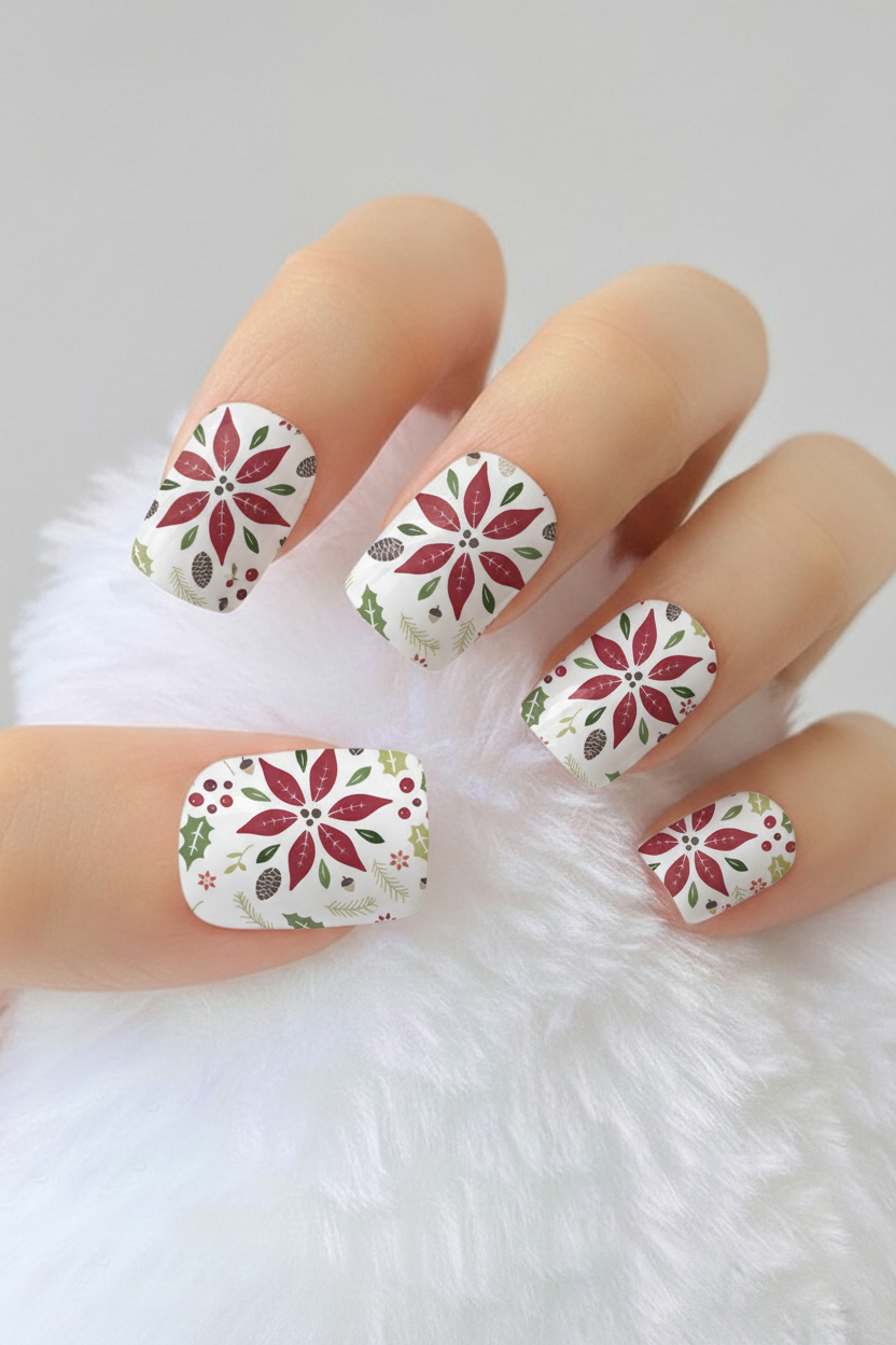 Uñas navideñas 57 - uñas de gel