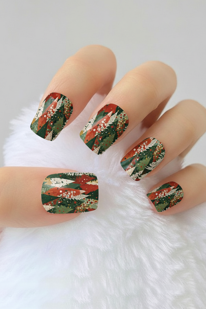 Uñas navideñas 59 - uñas de gel