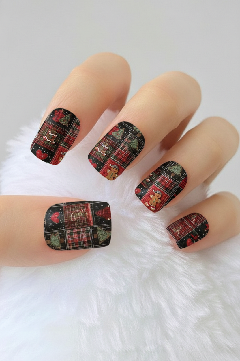 Uñas navideñas 61 - uñas de gel