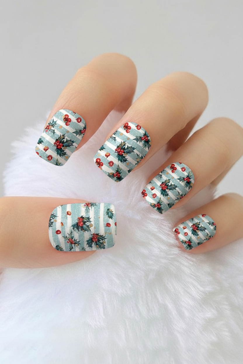 Uñas navideñas 63 - uñas de gel