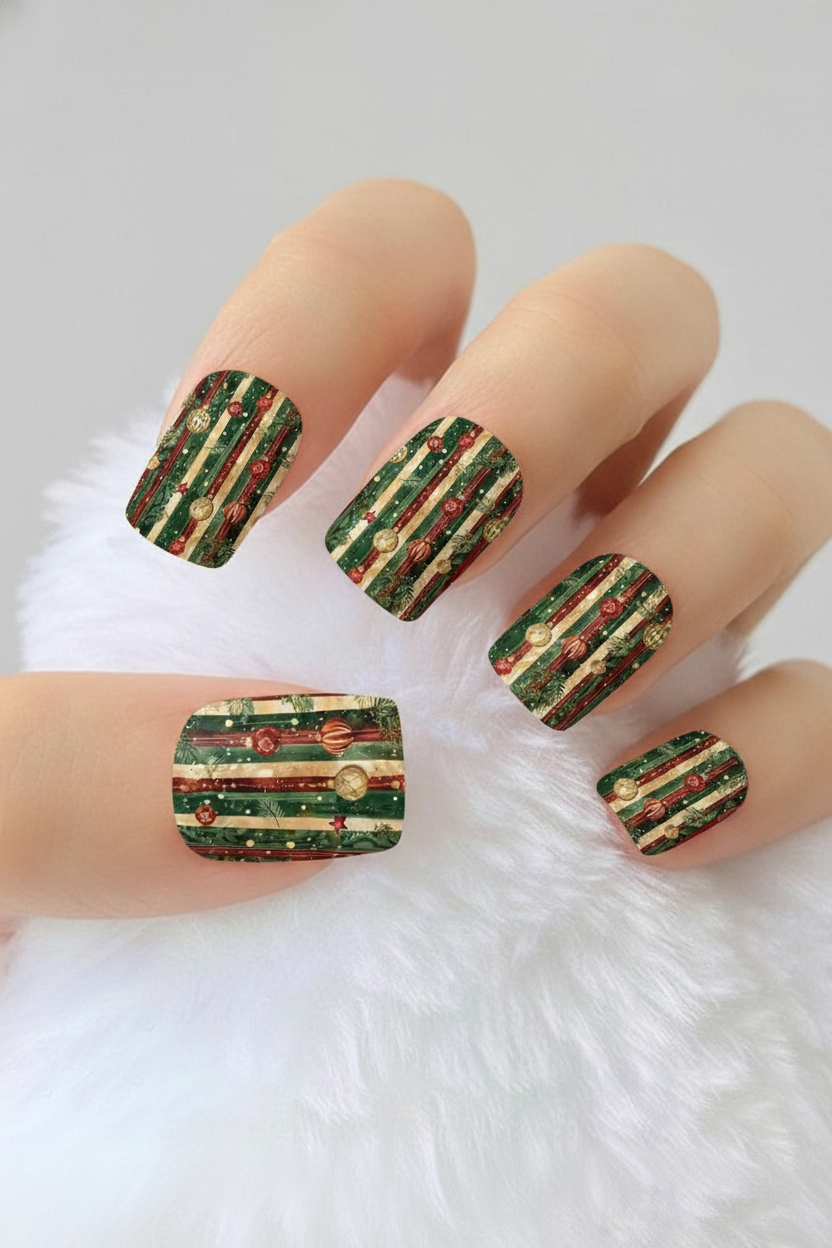 Uñas navideñas 64 - uñas de gel