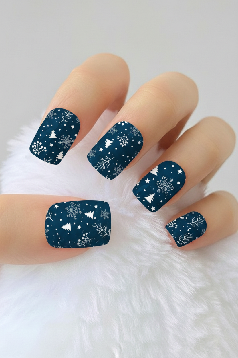 Uñas navideñas 71 - uñas de gel