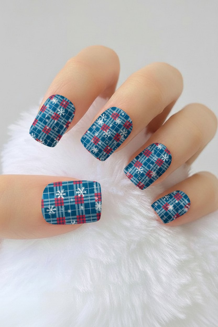 Uñas navideñas 72 - uñas de gel