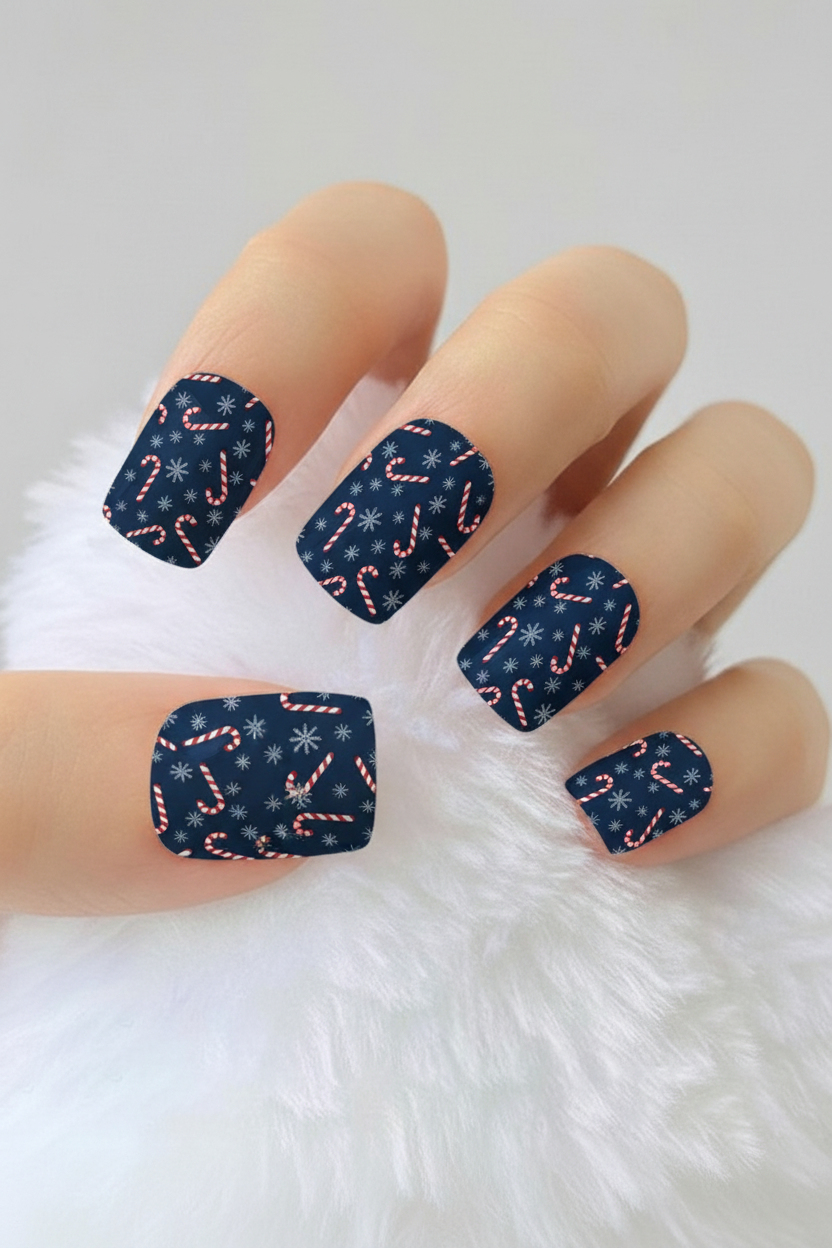 Uñas navideñas 73 - uñas de gel